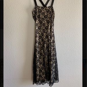 Final sale 05/31 - Vintage Handmade Black Lace Dress
